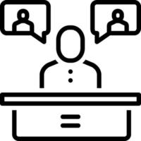 line icon for introduced vector