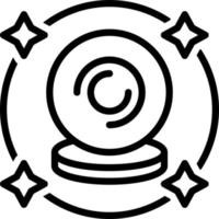 line icon for predictions vector