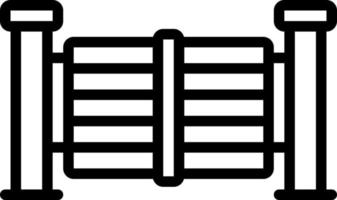 line icon for gate vector