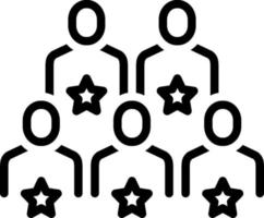 line icon for candidates vector