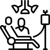 line icon for treatment vector