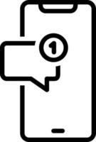 line icon for received vector