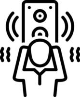 line icon for loud vector