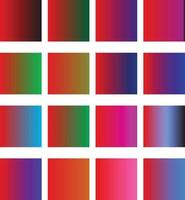 gradient palette template vector