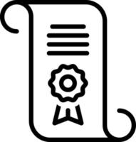 line icon for patent vector