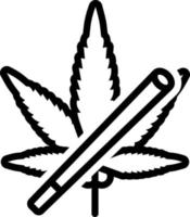 line icon for weed vector