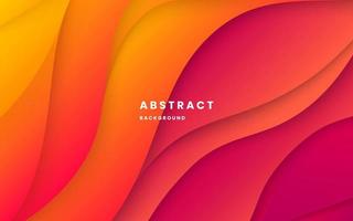 Red and orange gradient background dynamic wavy light and shadow. liquid dynamic shapes abstract composition. modern elegant design background. illustration vector 10 eps.