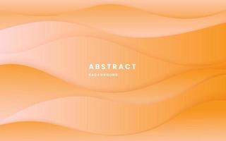 Orange gradient background dynamic wavy light and shadow. liquid dynamic shapes abstract composition. modern elegant design background. illustration vector 10 eps.