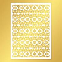 seamless die cut decorative pattern template vector