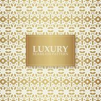 Luxury white ornament pattern design background vector