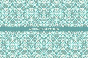 flat ornament line pattern design vector