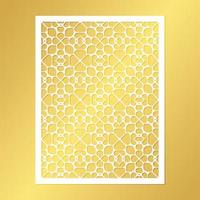 seamless die cut decorative pattern template vector