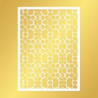 seamless die cut decorative pattern template vector