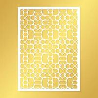 seamless die cut decorative pattern template vector