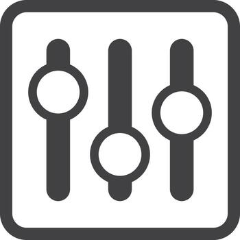 push button for machine illustration in minimal style vector