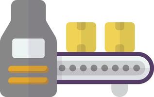 conveyor machinery illustration in minimal style vector