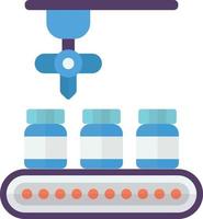 conveyor machinery illustration in minimal style vector