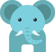 elephant illustration in minimal style vector