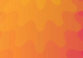 Abstract background consisting of wavy wavy curves. Gradient from light orange to dark vector