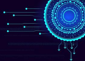 high tech digital technology network Abstract technology background, hi-tech communication concept, circuit board. vector