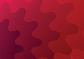 Abstract background composed of wavy curves, gradients from light red to dark Vector