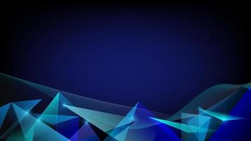 Abstract geometric polygon design on technology background. vector