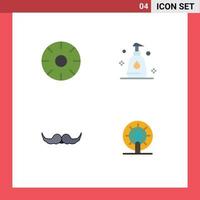 4 Creative Icons Modern Signs and Symbols of food hipster fruits spray male Editable Vector Design Elements