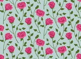 Seamless pattern with roses. vector