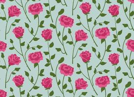 Seamless pattern with roses. vector