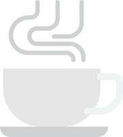 hot coffee mug illustration in minimal style vector