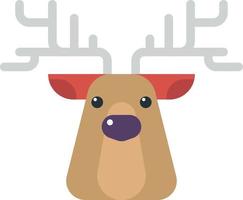 reindeer illustration in minimal style vector