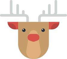 reindeer illustration in minimal style vector