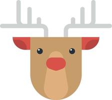 reindeer illustration in minimal style vector