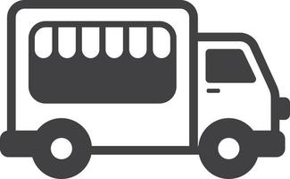 Food Truck illustration in minimal style vector