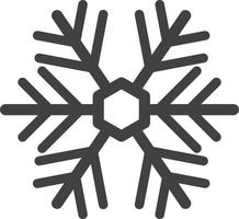snowflake illustration in minimal style vector