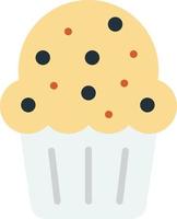 ilustración de cupcakes en estilo minimalista vector