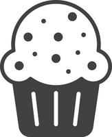 ilustración de cupcakes en estilo minimalista vector