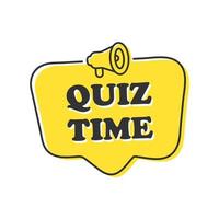 Quiz logo with speech bubble symbols, concept of questionnaire show sing, quiz. vector