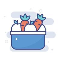 Harvest vector filled outline icon style illustration. EPS 10 file