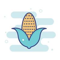 Corn vector filled outline icon style illustration. EPS 10 file