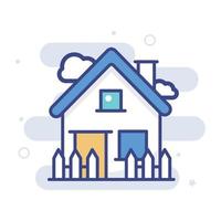 Home vector filled outline icon style illustration. EPS 10 file