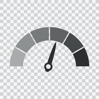 The measuring device icon. Sign tachometer, speedometer, indicators. Vector illustration