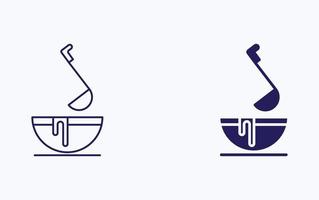 Soup Bowl illustration icon vector