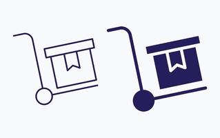 Goods Trolley illustration icon vector