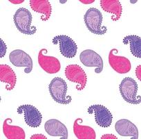 seamless pattern with Indian ornament. Turkish cucumber vector