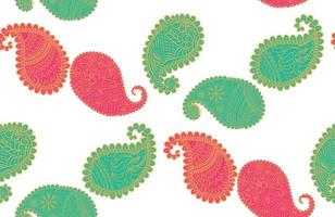 seamless pattern with Indian ornament. Turkish cucumber vector