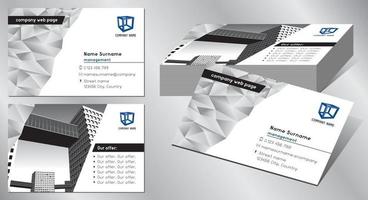 Geometrical Business Card Template vector