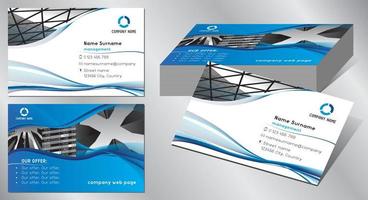 Geometrical Business Card Template vector