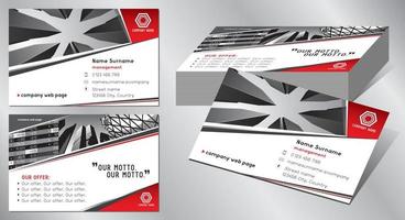 Geometrical Business Card Template vector