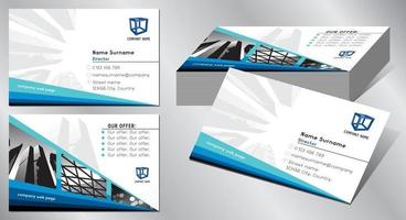 Geometrical Business Card Template vector